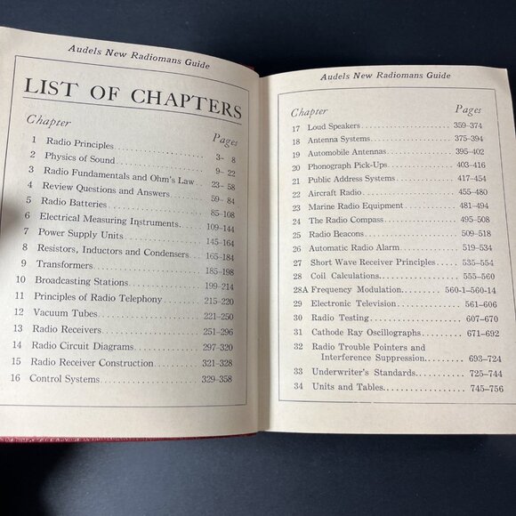 1942 Audels New Radiomans Guide By Edwin P. Anderson Theo. Audel & Co. US - Picture 9 of 16